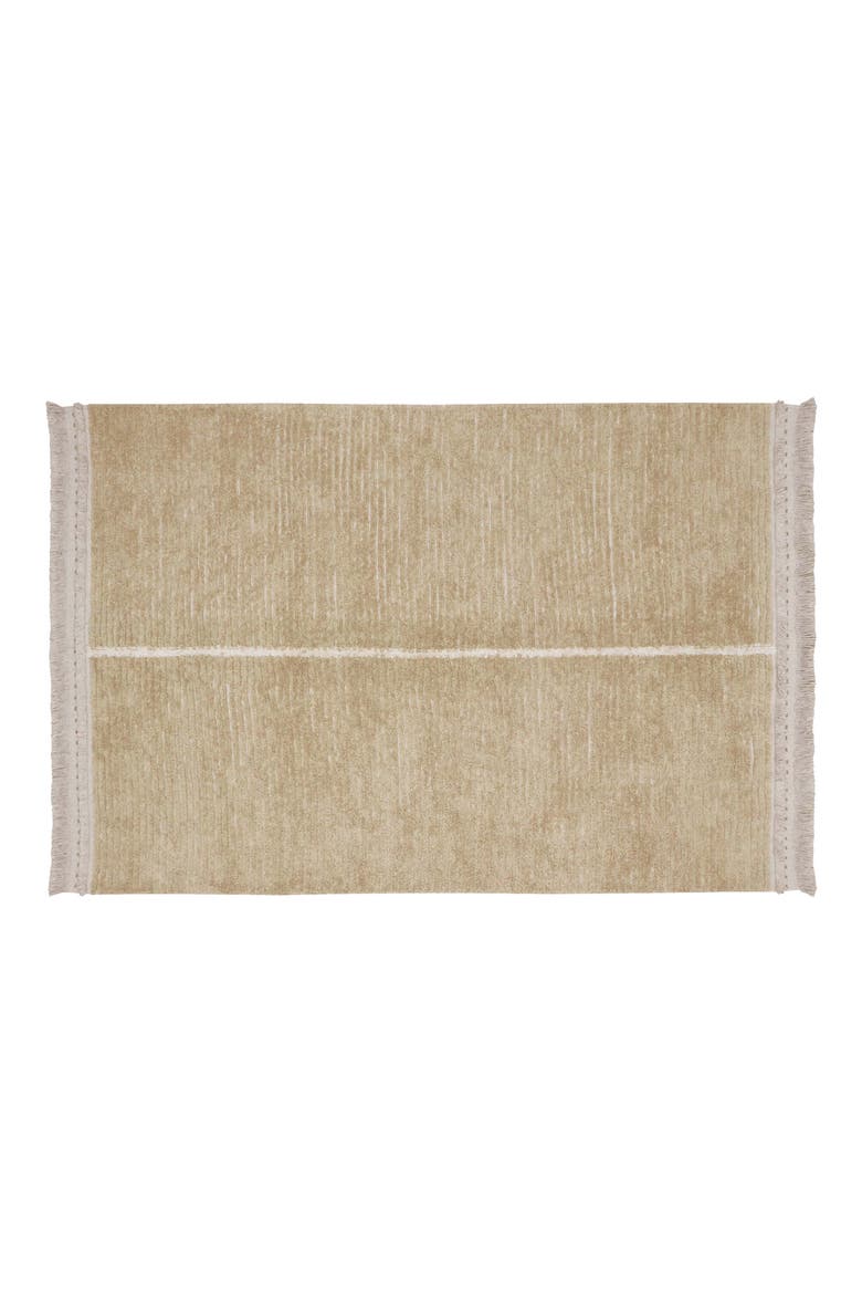 Reversible Washable Recycled Cotton Blend Rug, Main, color, OLIVE NATURAL / SAGE