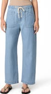PAIGE Evann Drawstring Wide Leg Jeans