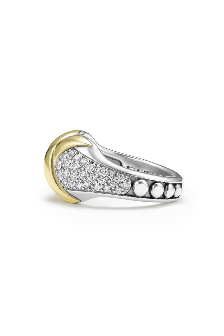 Embrace X Diamond Ring, Alternate, color, SILVER/ GOLD