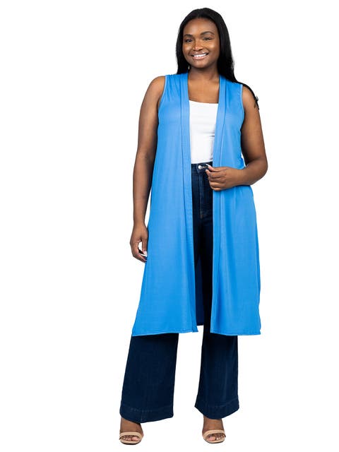 Long Sleeveless Cardigan Vest