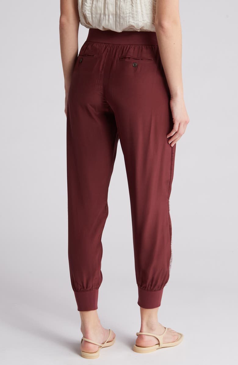 ATM Anthony Thomas Melillo Fringe Silk Pull-On Pants, Alternate, color, 