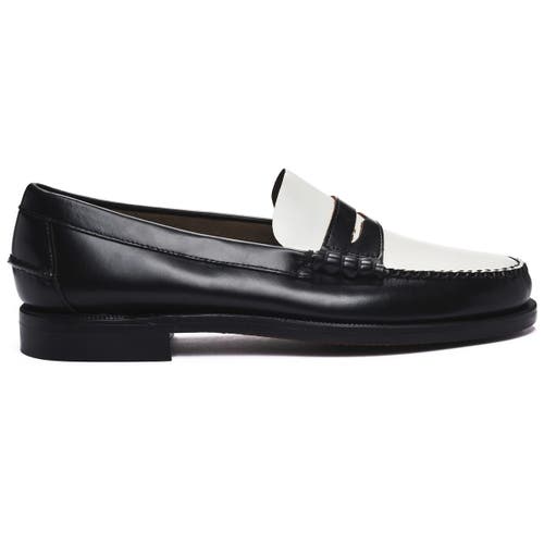 Sebago Classic Dan Penny Loafer in Black-White  product
