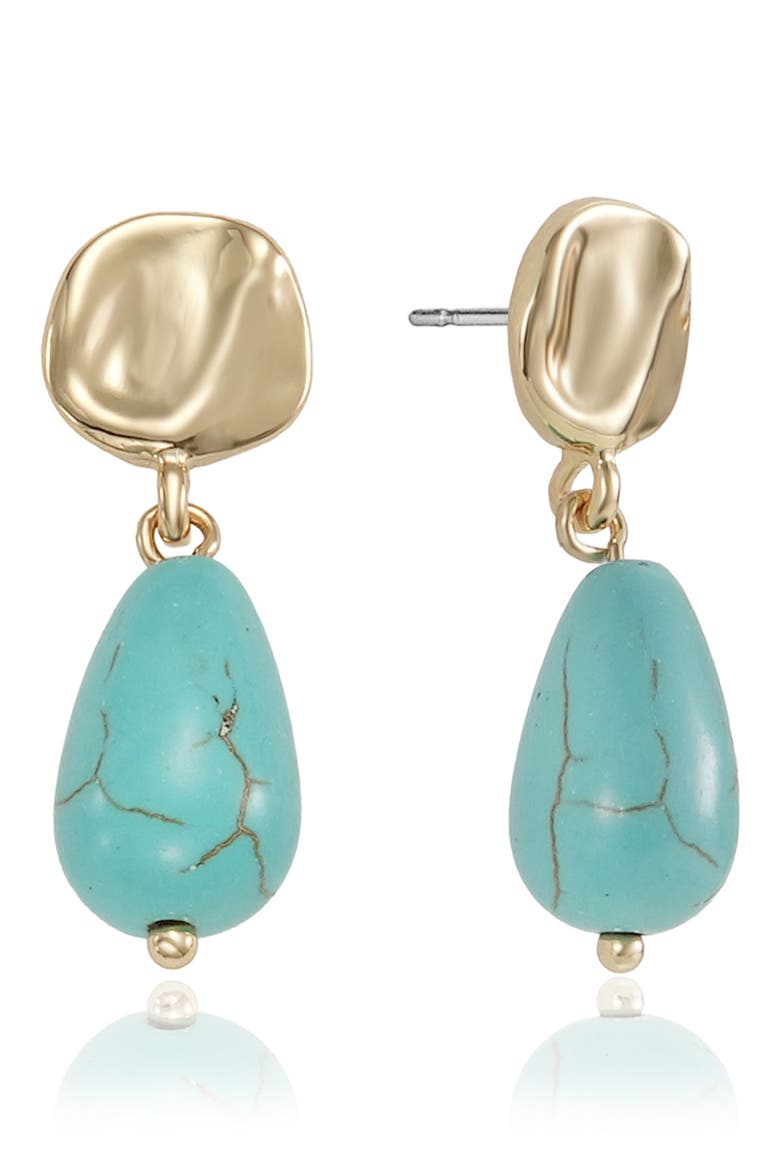 Turquoise Drop Earrings, Main, color, TURQUOISE