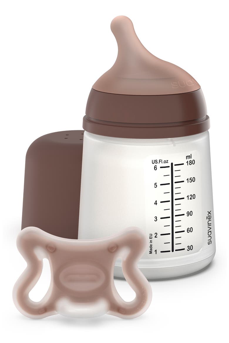 Zerø.Zerø™ Small Anti-Colic Adaptable Flow Newborn Bottle & Pacifier Starter Set, Main, color, DEEP