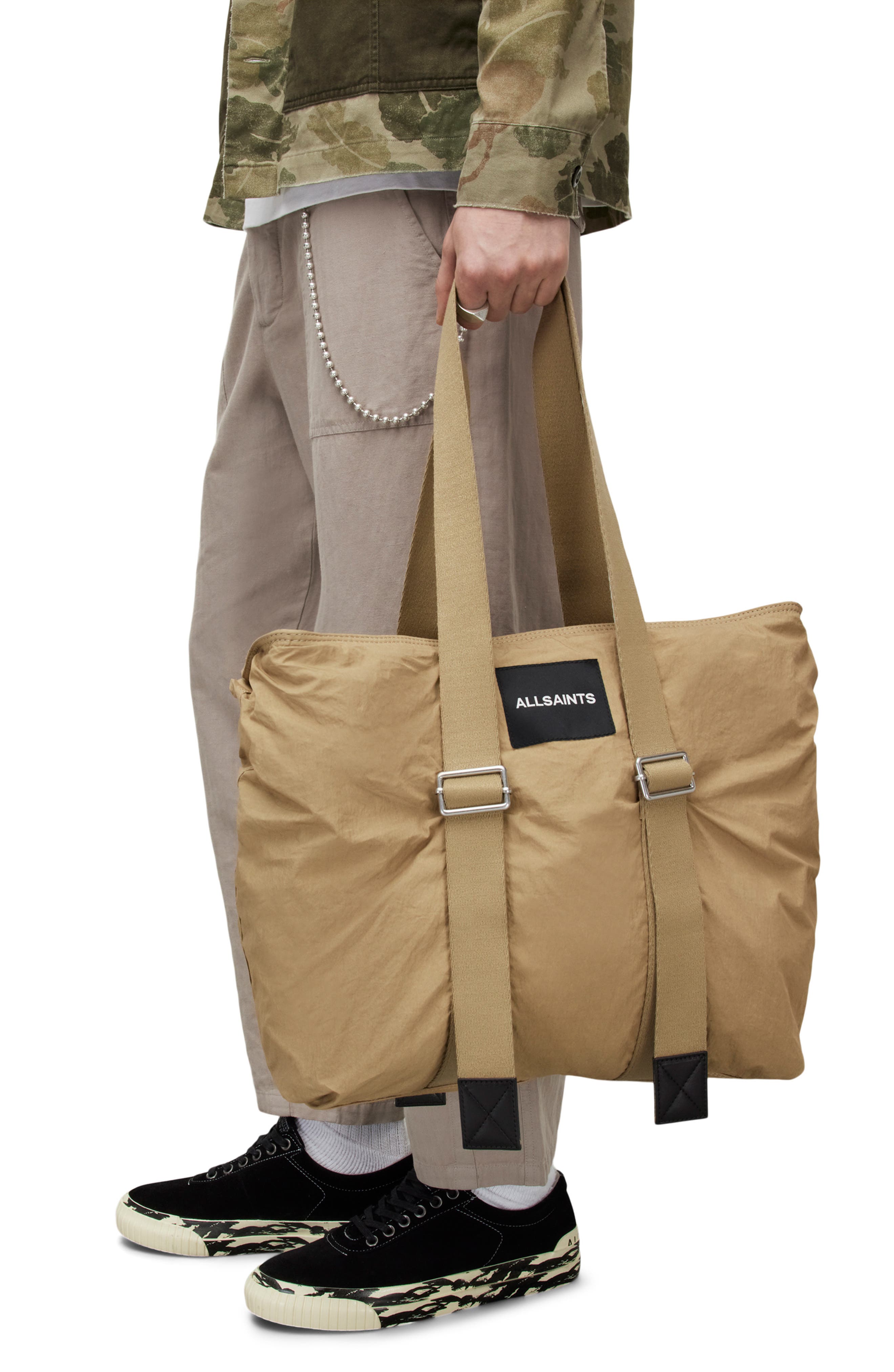 AllSaints Taru Holdall Tote, Alternate, color, 