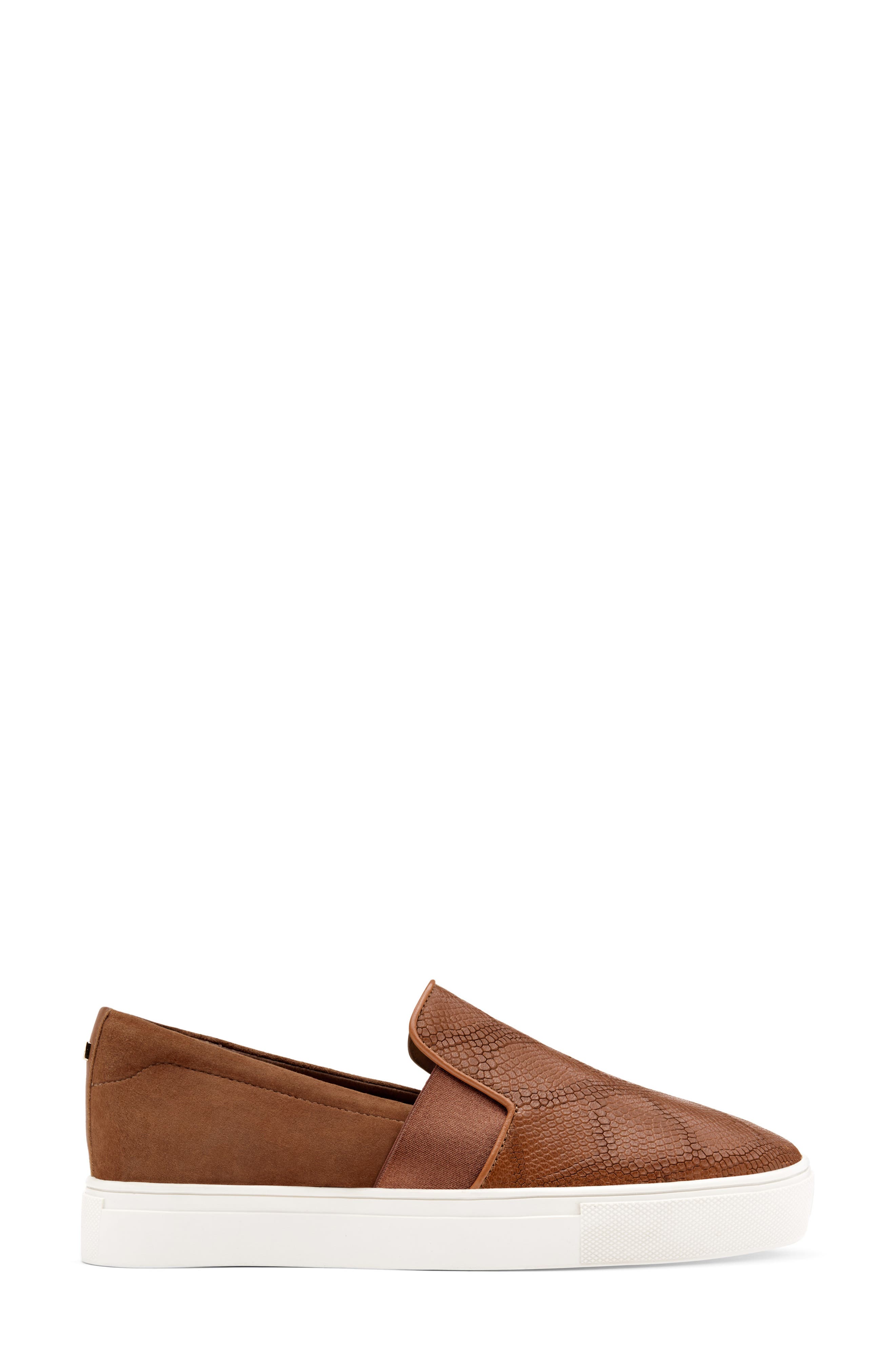The Swift Sneakers Leather Side, Alternate, color, COGNAC EMBOSSED LEATHER