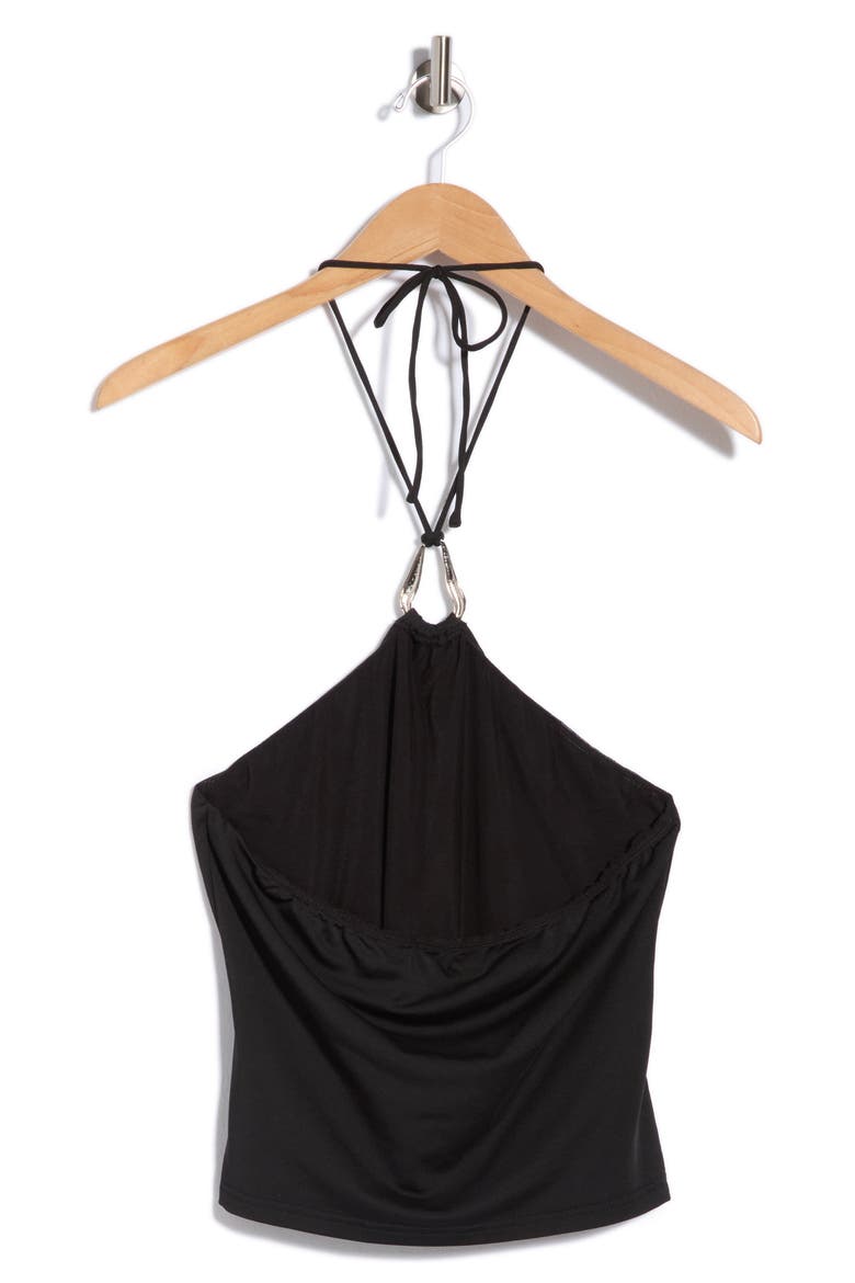 Final Tango Halter Top, Alternate, color, BLACK