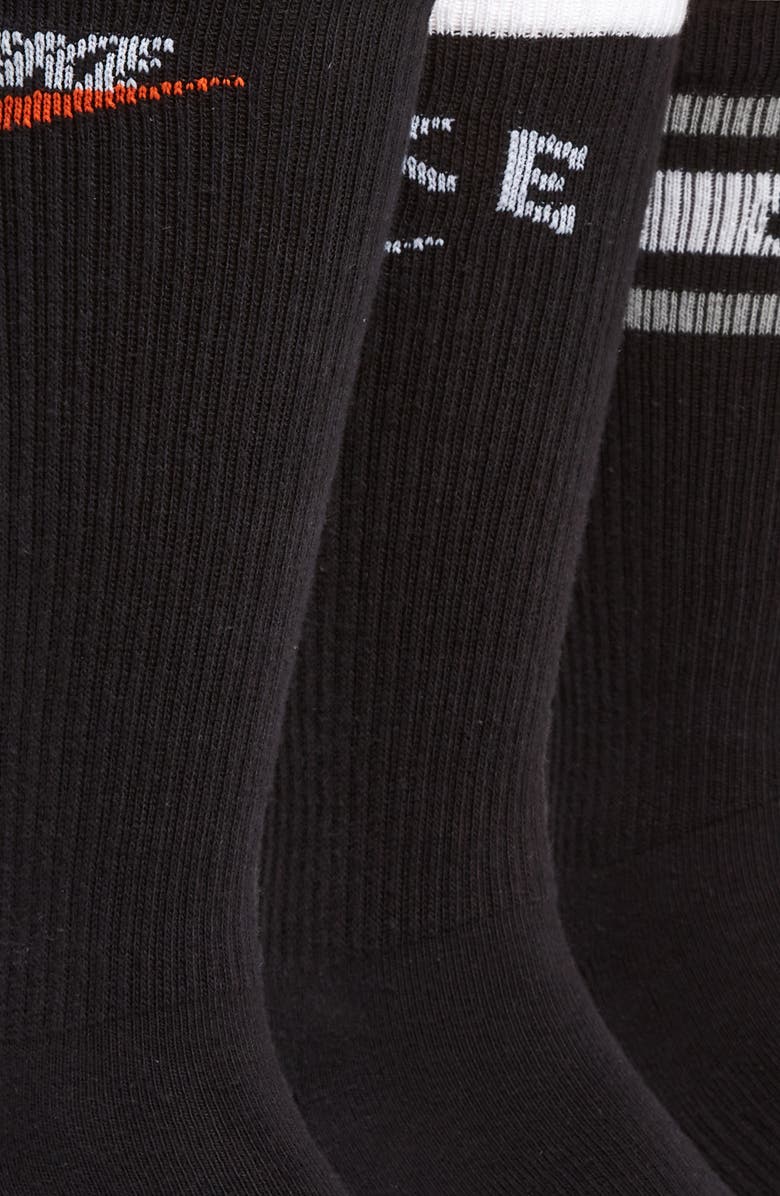 Nike Kids' Assorted 3-Pack Dri-FIT Everyday Plus Cushioned Crew Socks, Alternate, color, 