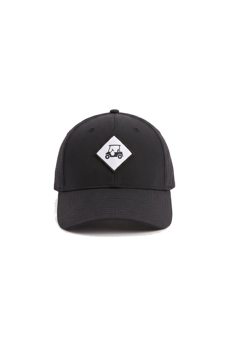 Embossed Mesh Baseball Cap, Main, color, Black