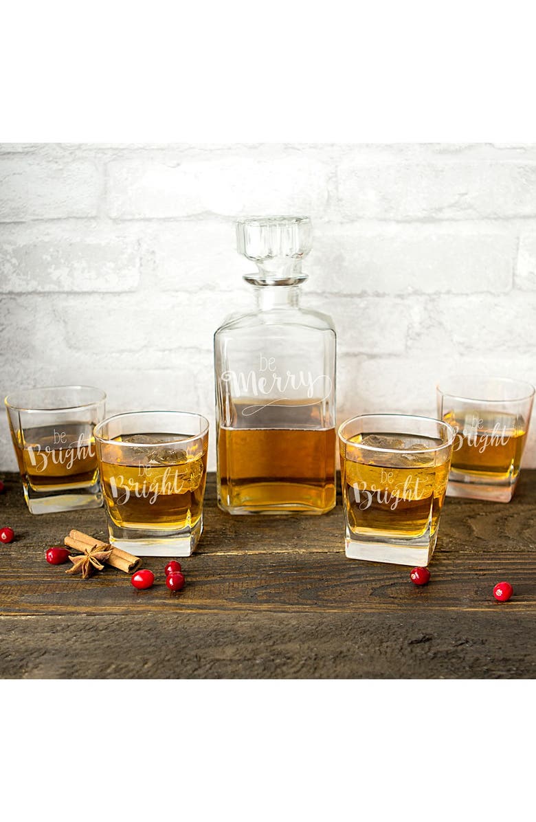 Cathy's Concepts Be Merry 5-Piece Decanter Set, Main, color, 