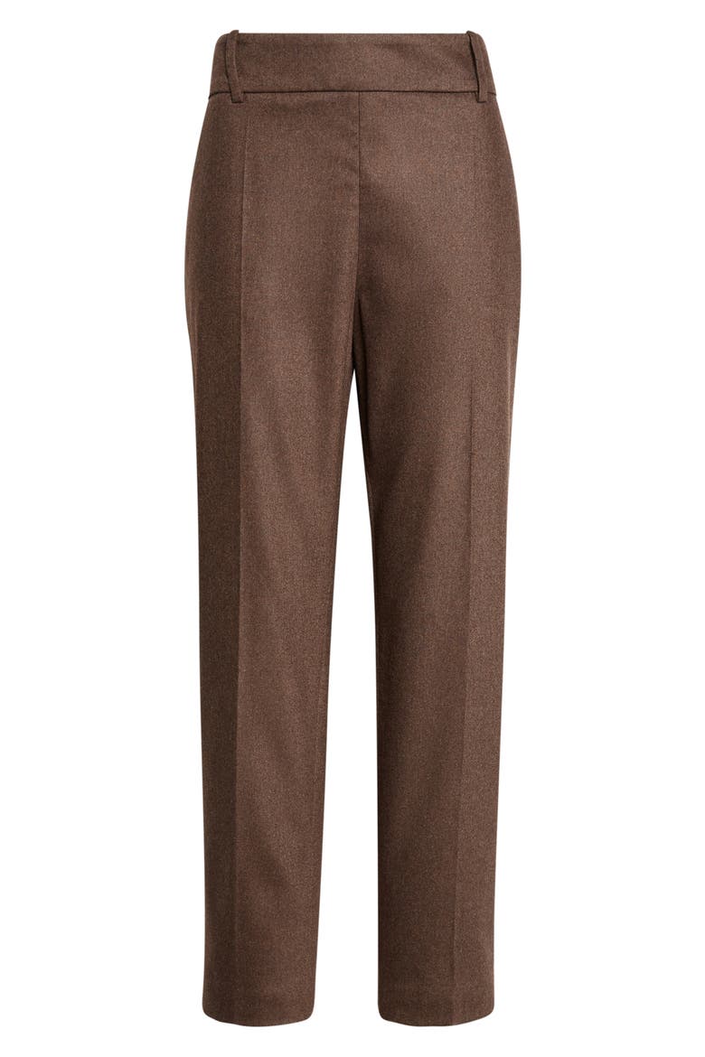 Stretch Virgin Wool & Cashmere Crop Pants, Alternate, color, 05 BROWN