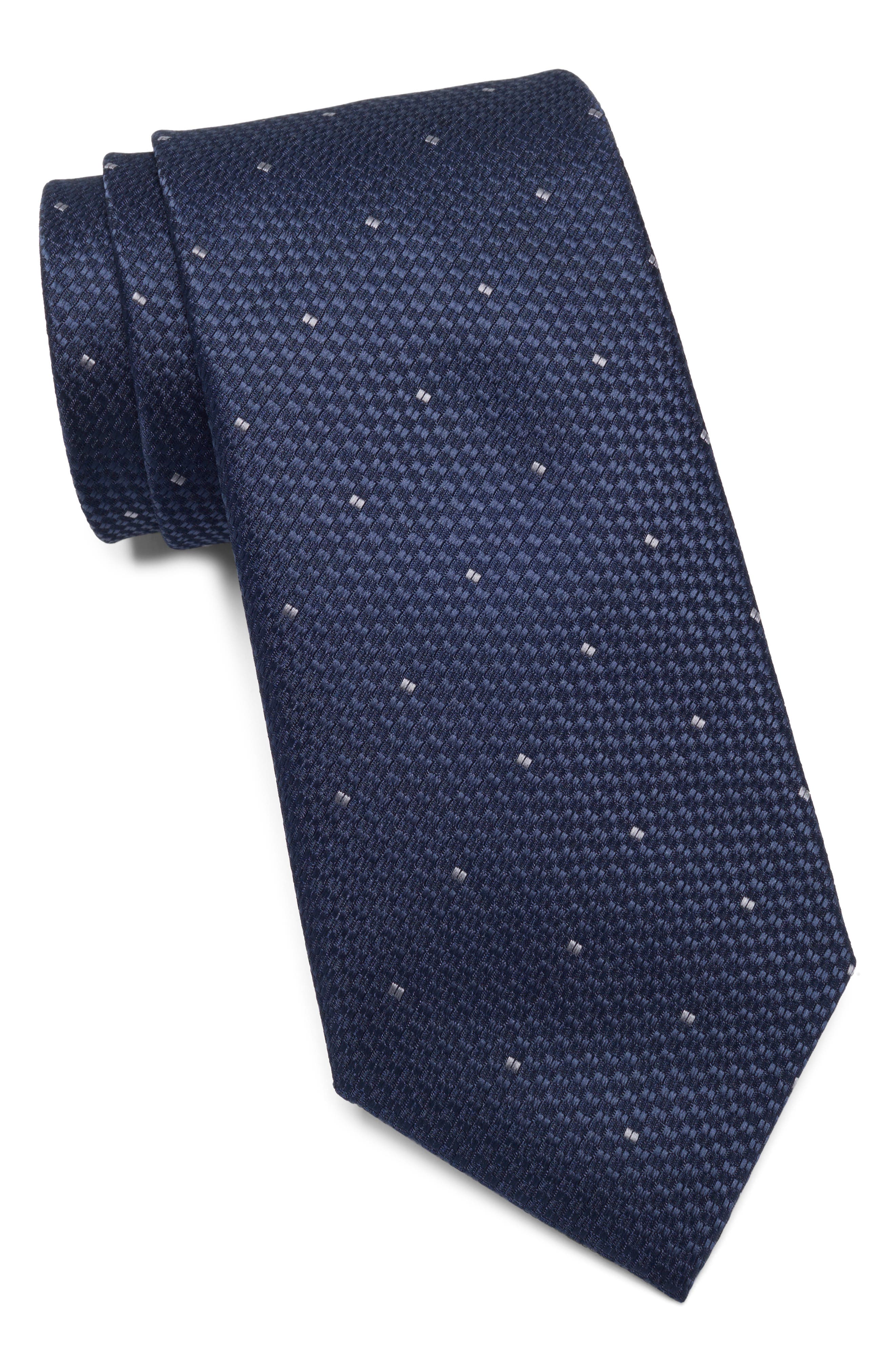 TOM BAINE Texture Grid Tie