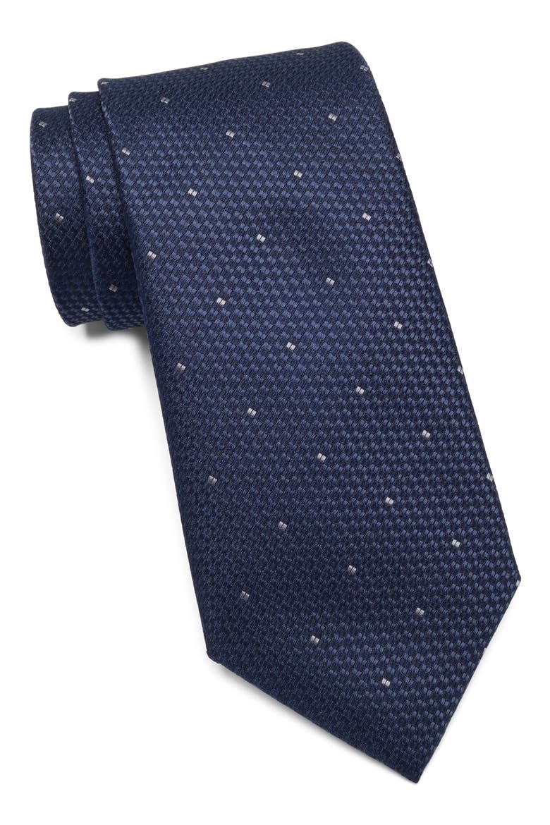 Texture Grid Tie, Main, color, BLUE