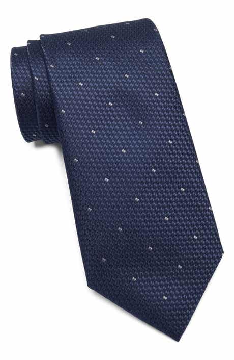 TOM BAINE Texture Grid Tie