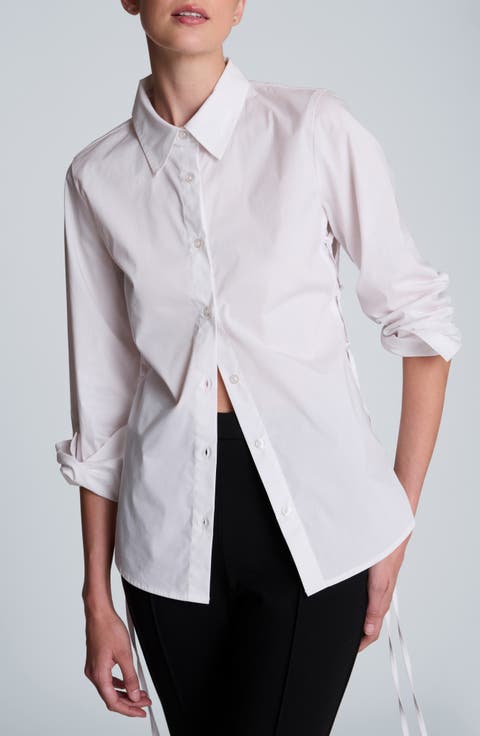 Tie Detail Button Front Shirt