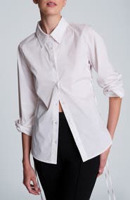 Kenneth Cole Tie Detail Button Front Shirt