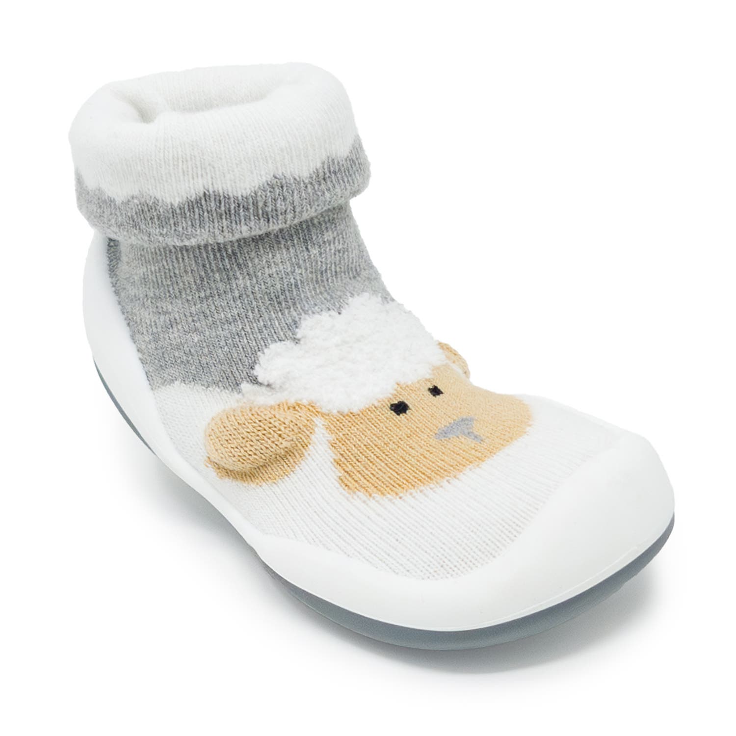 Komuello Toddler Sock Shoes - Little Lamb, Alternate, color, Grey