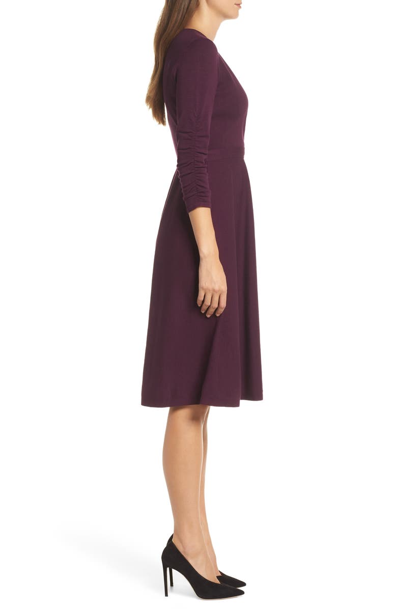 Eliza J Faux Wrap Sweater Dress, Alternate, color, 
