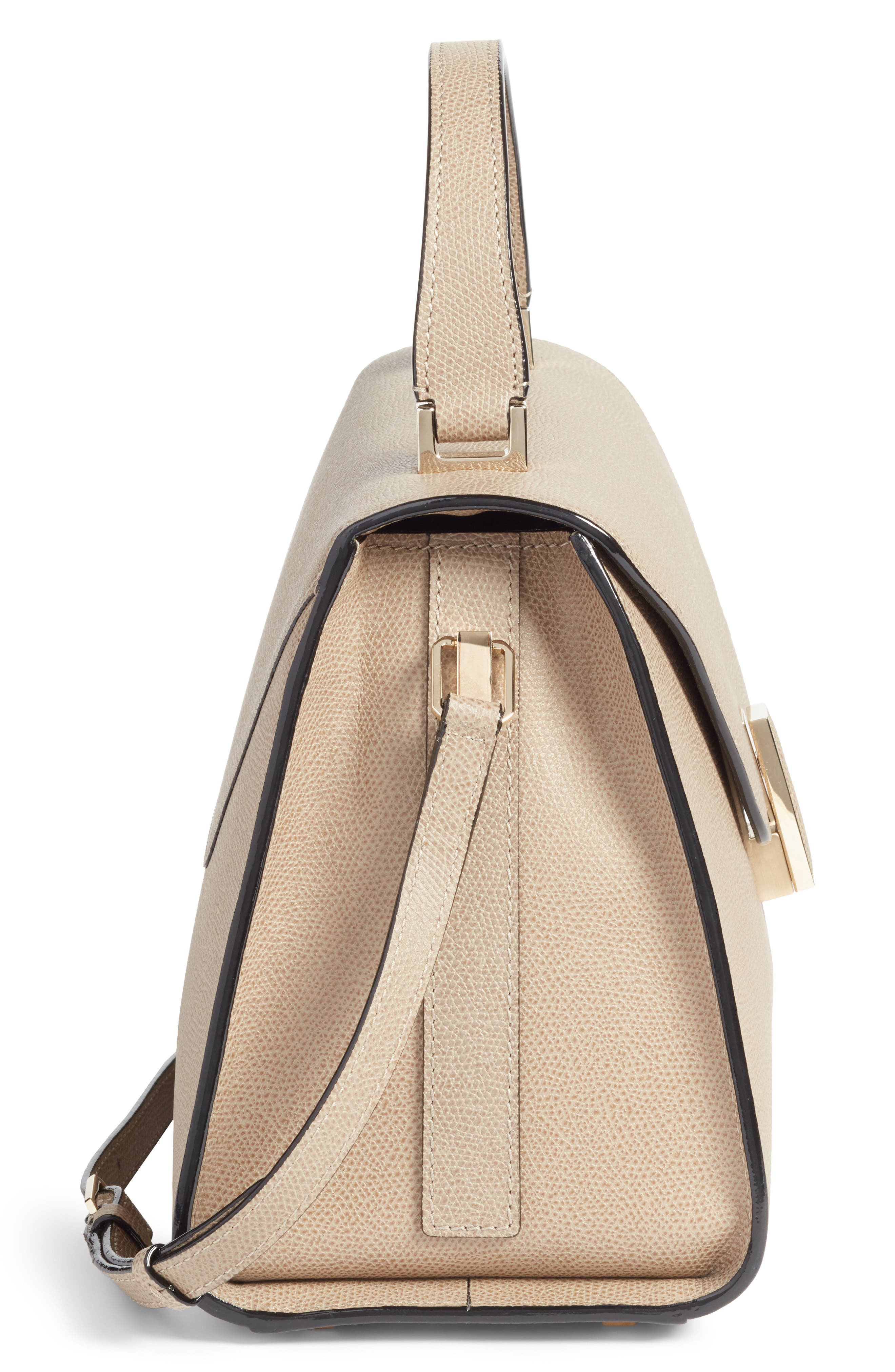 Valextra Iside Mini Top Handle Bag, Alternate, color, 