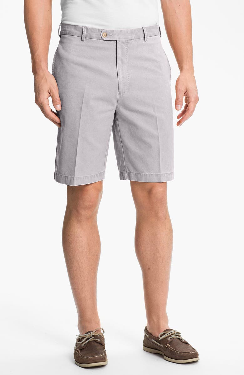 Peter Millar Washed Twill Shorts, Main, color, 