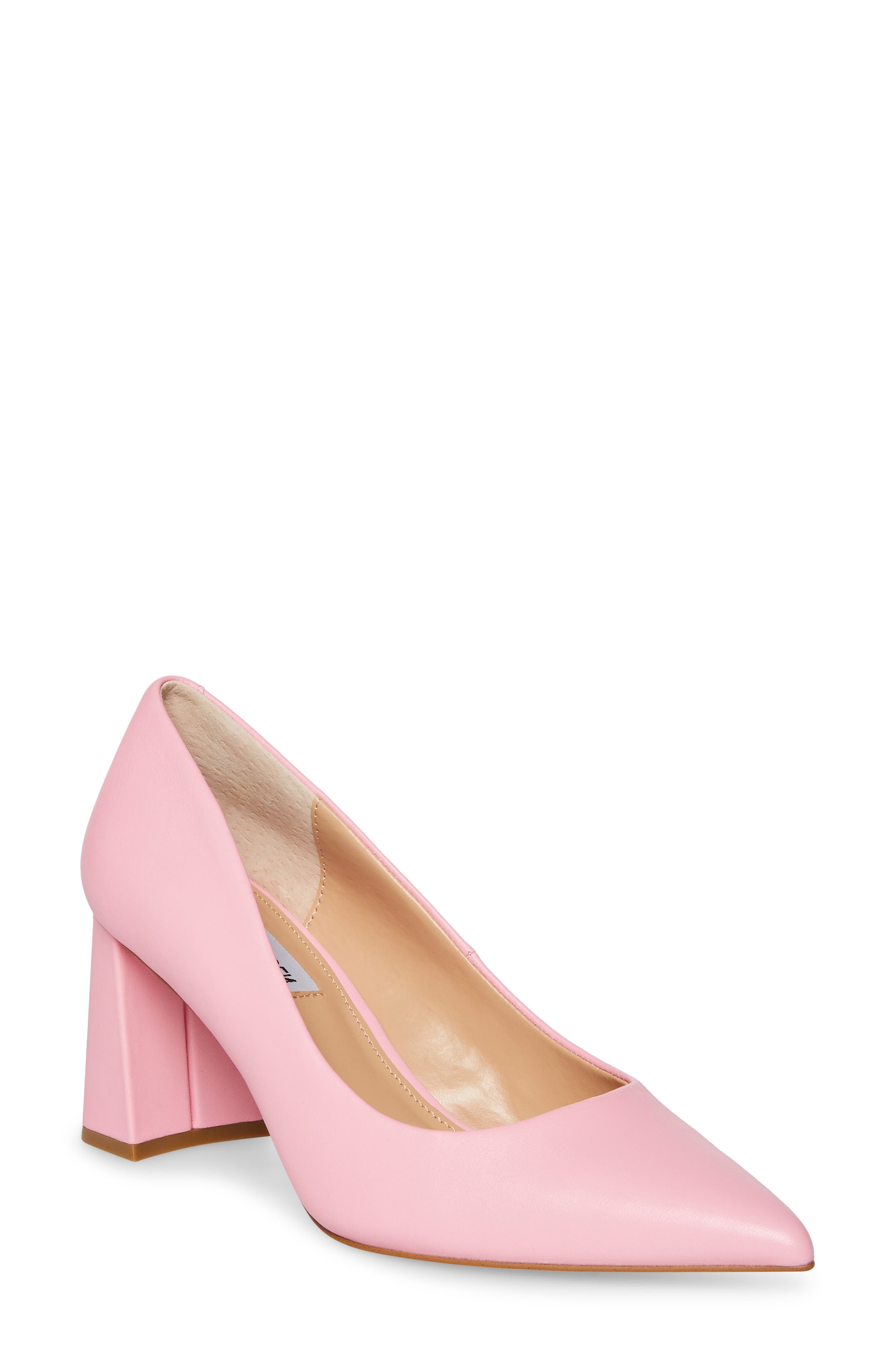 Lend Pointed Toe Pump, Main, color, PINK LEATHER