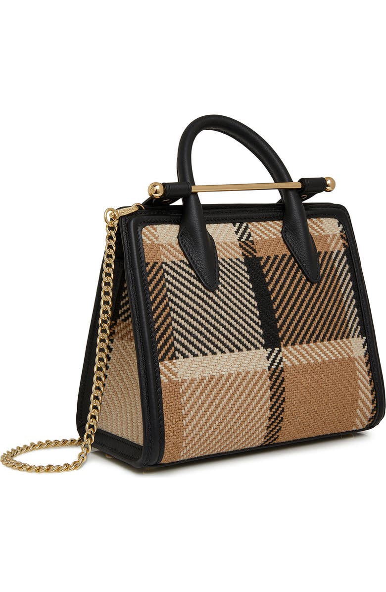 Strathberry Mini Tartan Top Handle Tote, Alternate, color,