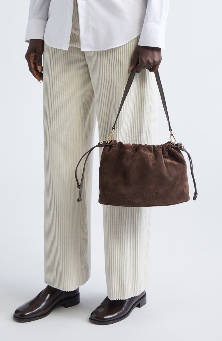 Strathberry Suede Top Handle Bag, Alternate, color,