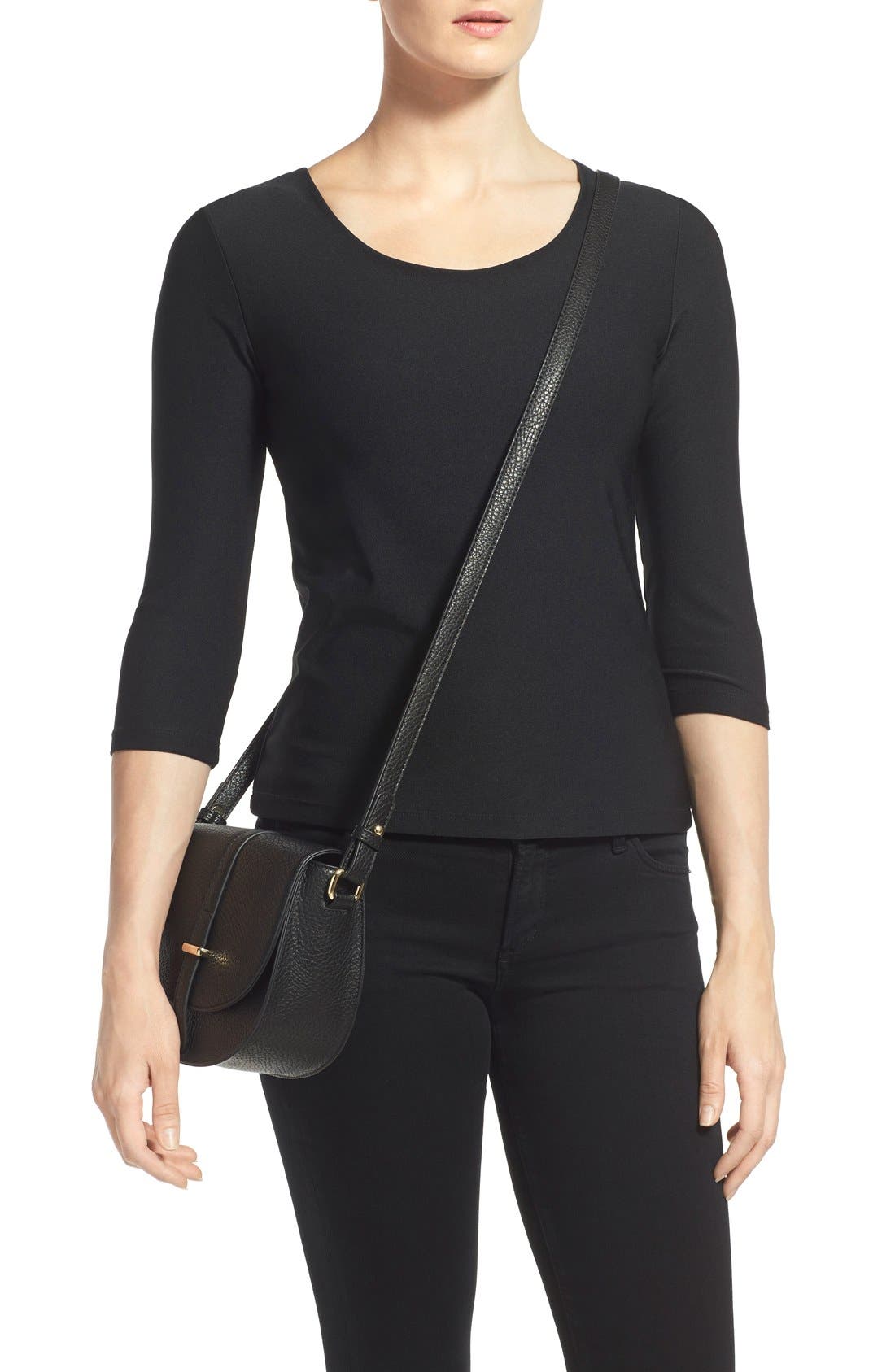 BP. Faux Leather Saddle Crossbody Bag, Alternate, color, 