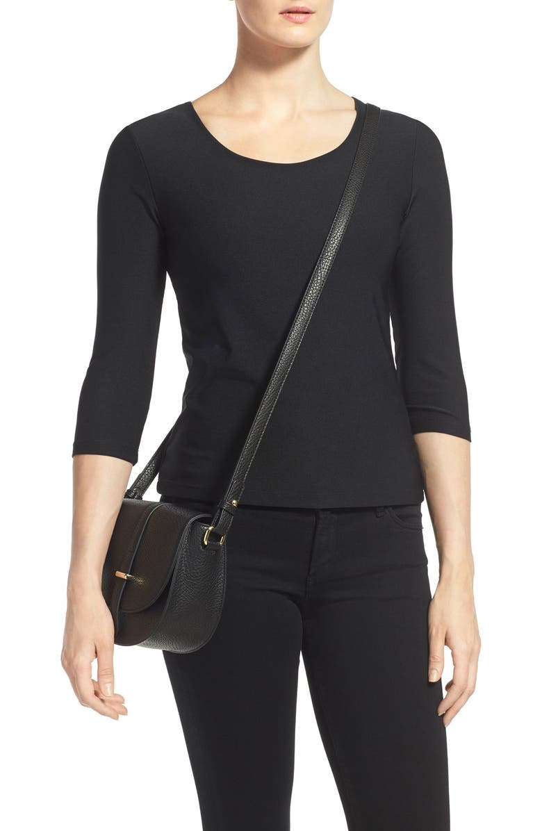 BP. Faux Leather Saddle Crossbody Bag, Alternate, color,