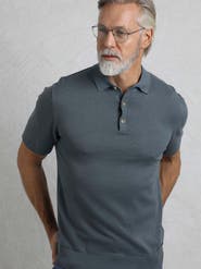 Weird Fish Quentin Short Sleeve Knitted Polo