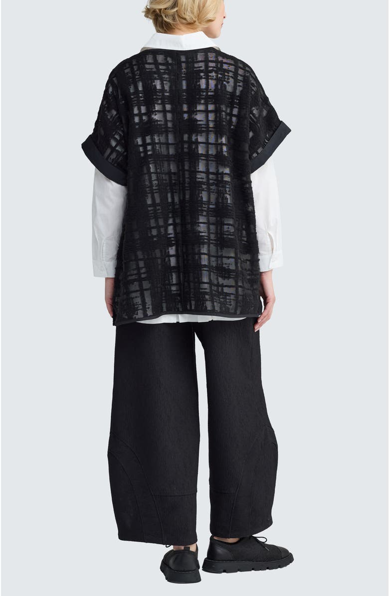 LUUKAA Solara Structured Mesh Tunic, Alternate, color, Black