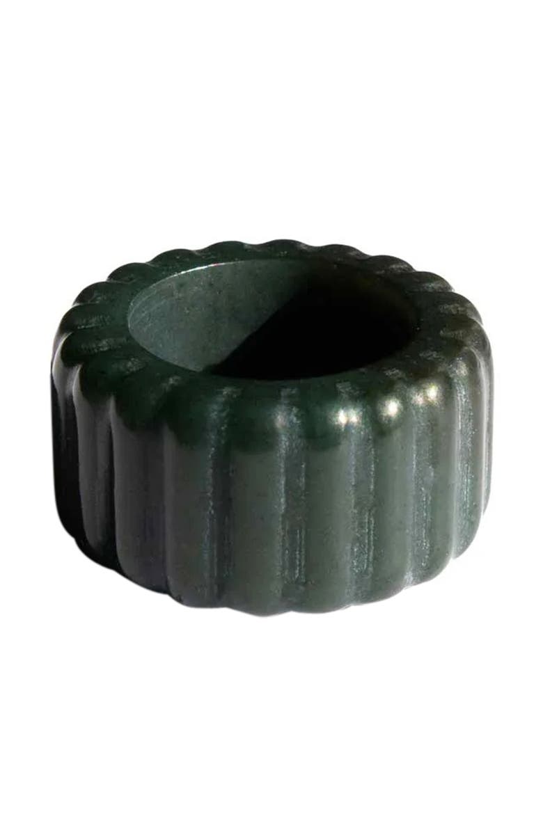 Sophia Ribbed Jade Ring, Main, color, Dark green