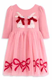 Mini Boden Kids' Appliqué Tulle Dress