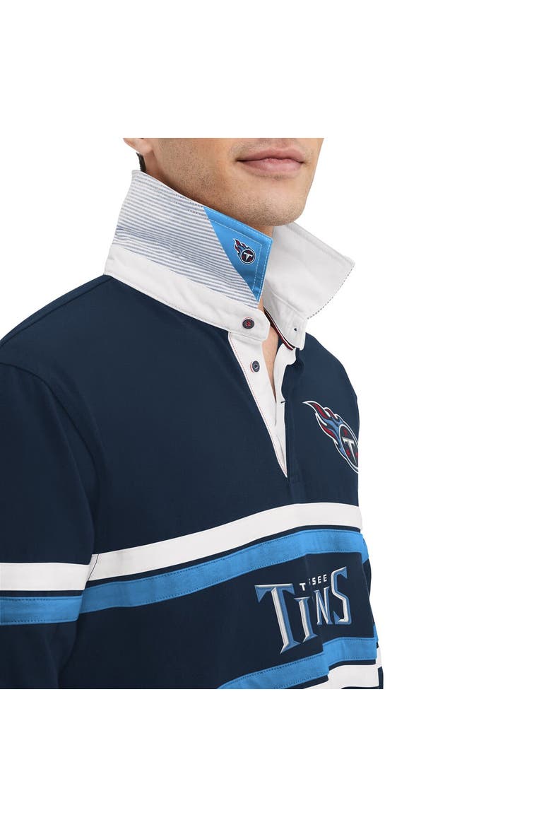 Men's Tommy Hilfiger Navy Tennessee Titans Cory Varsity Rugby Long Sleeve T-Shirt, Alternate, color, Navy