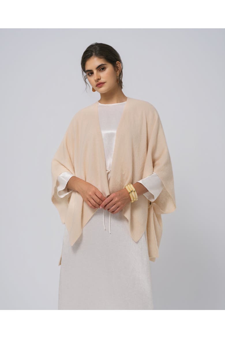 Cashmere Cape, Main, color, Cream