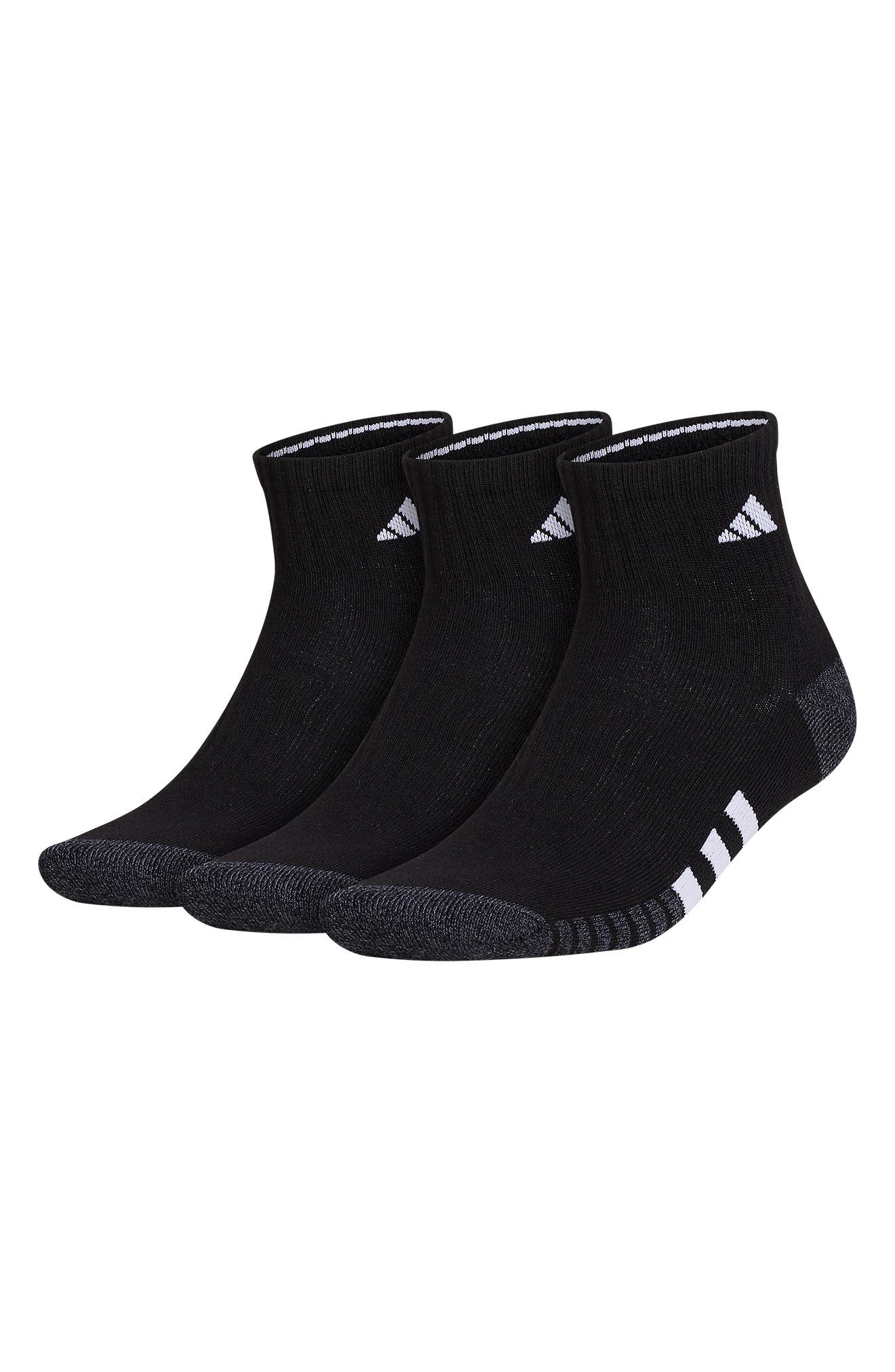 adidas 3-Pack Cushioned High Quarter Socks