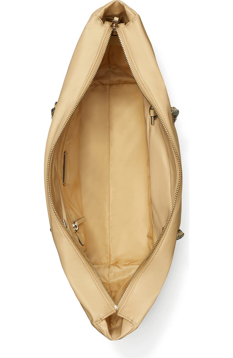 Tory Burch Ella Chain Zip Tote, Alternate, color, Praline