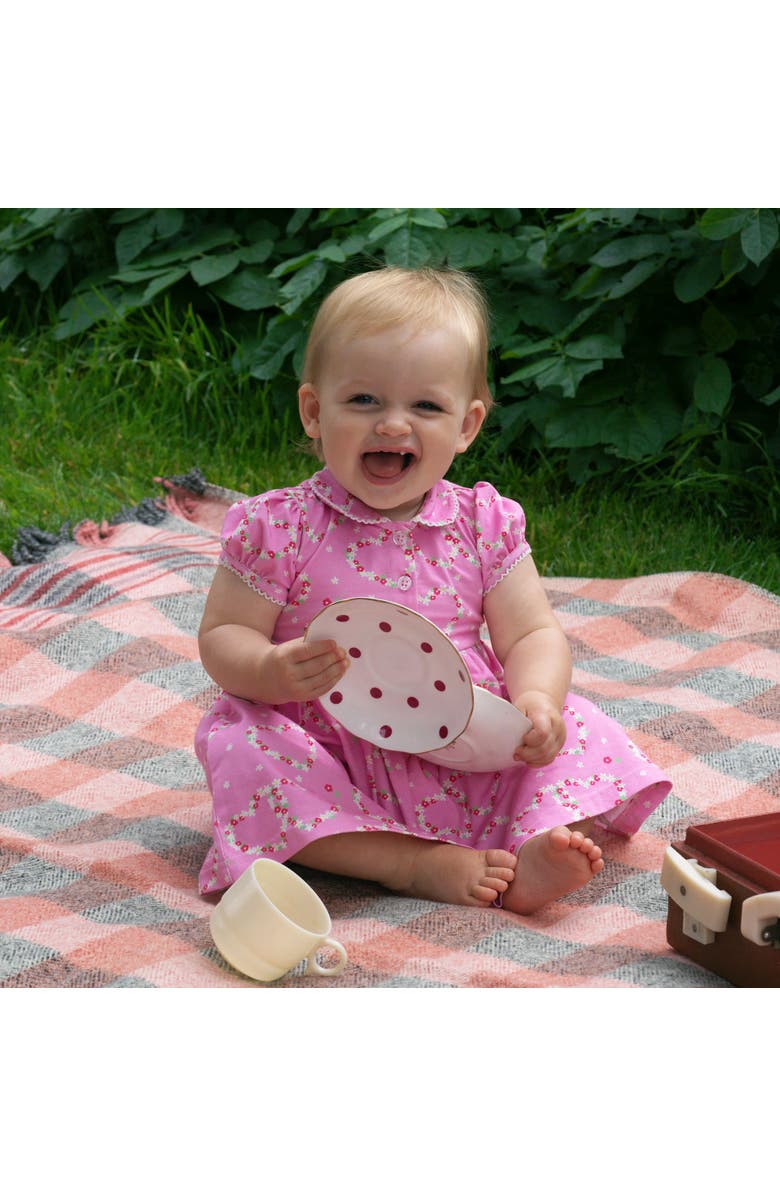 Rachel Riley Pink Daisy Jersey Dress, Alternate, color, Pink