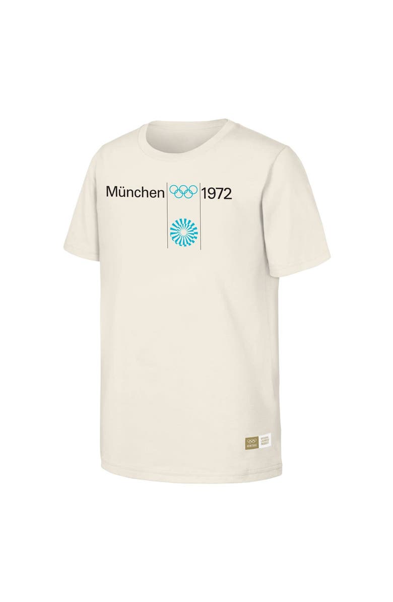 Outerstuff Men's Natural 1972 Munich Games Olympic Heritage T-Shirt, Alternate, color,