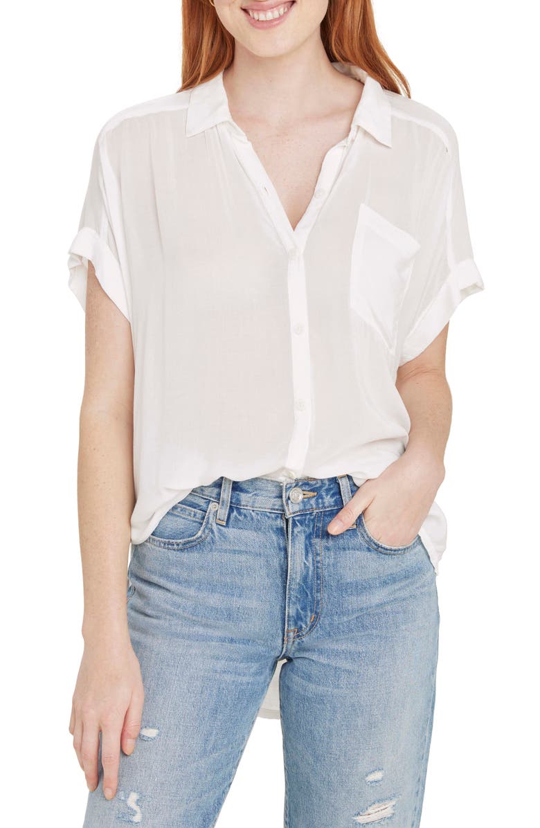Splendid Paige Button-Up Shirt, Main, color, White