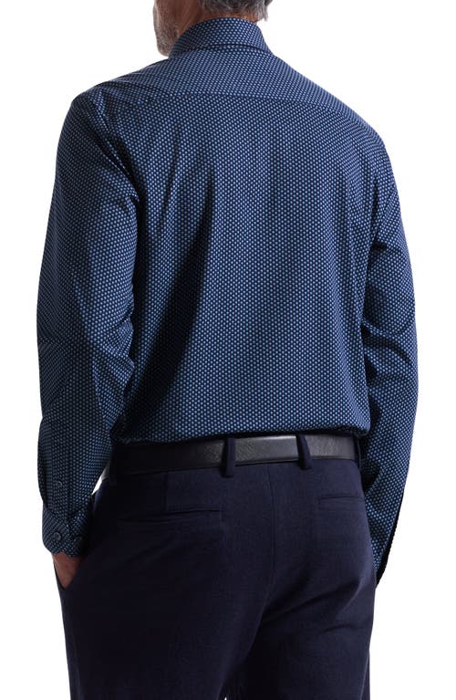 Bugatchi James Ooohcotton® Floral Button-up Shirt In Blue
