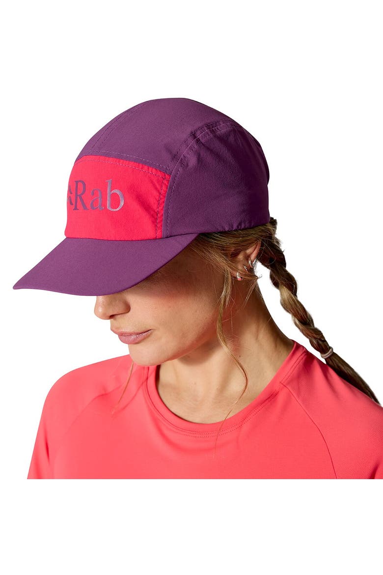 Talus 5-Panel Cap, Alternate, color, Plum/Watermelon