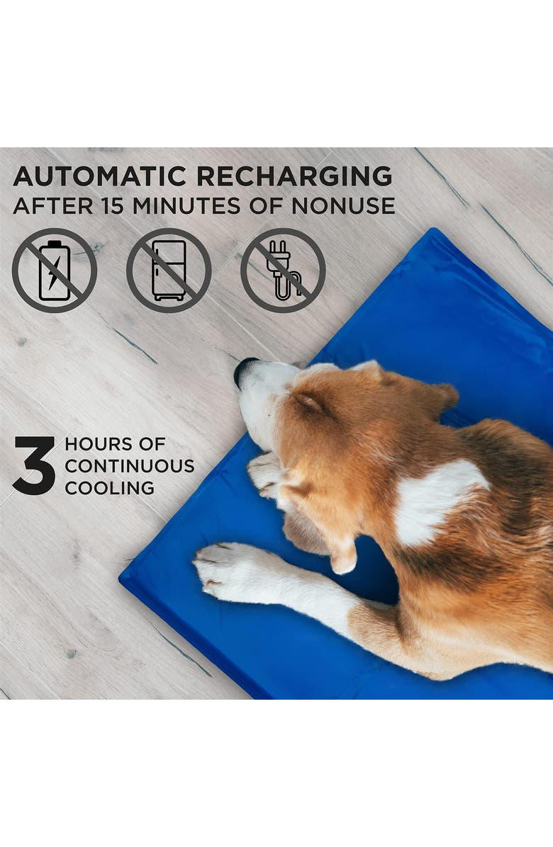 Arf Pets Dog Cooling Mat, Durable, Non-Toxic Gel Dog Bed Mat for Kennels, Crates & Beds, Alternate, color, Blue