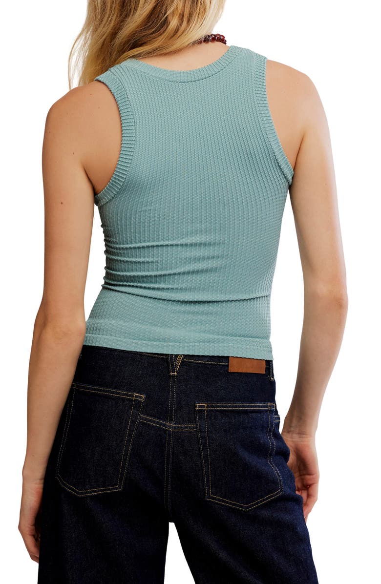 Free People Clean Slate Crop Tank, Alternate, color, Mineral Blue