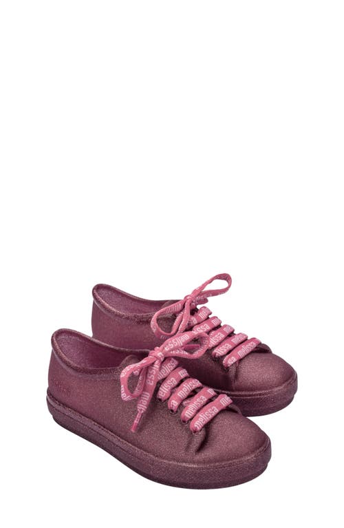 Melissa Kids' Hip M Lover Sneaker in Glitter Pink 