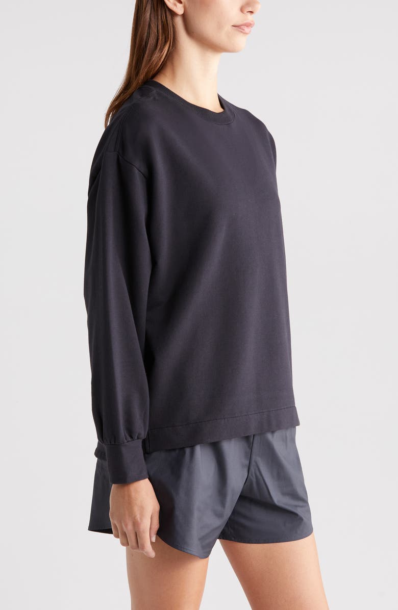 Zella Swoop Crewneck Sweatshirt, Alternate, color,