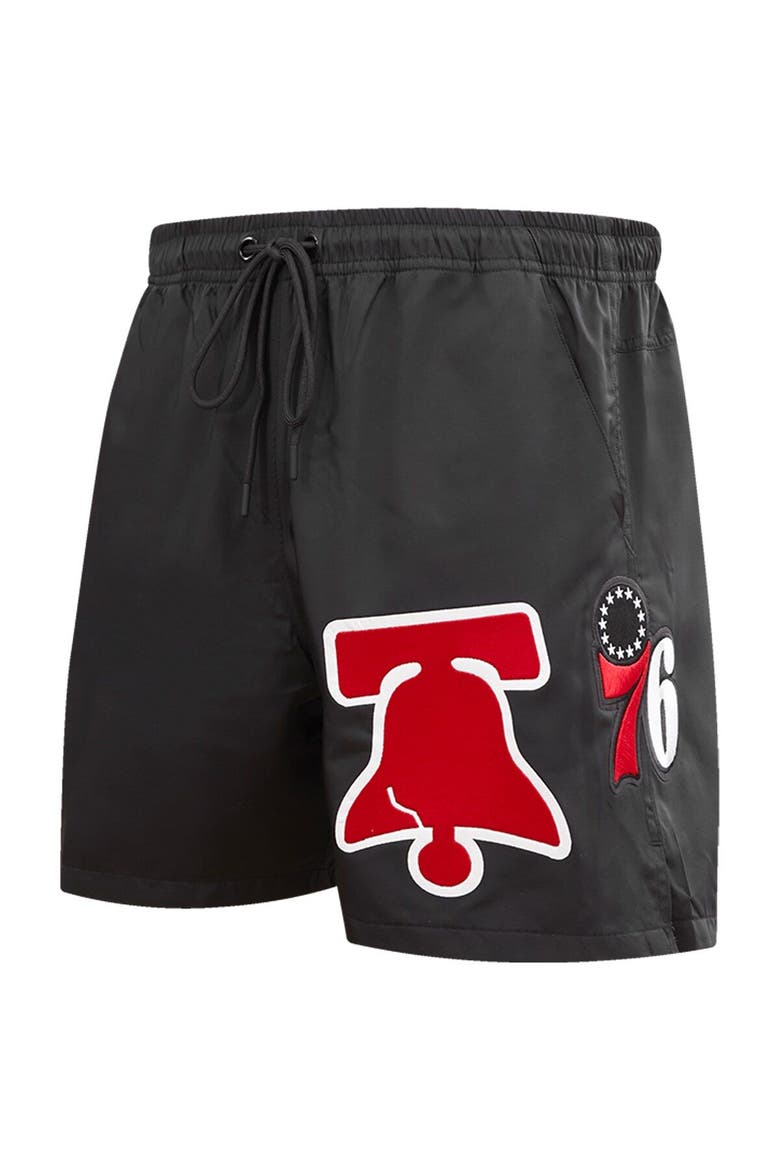 Men's Pro Standard Black Philadelphia 76ers Classics Woven Shorts, Alternate, color, Black