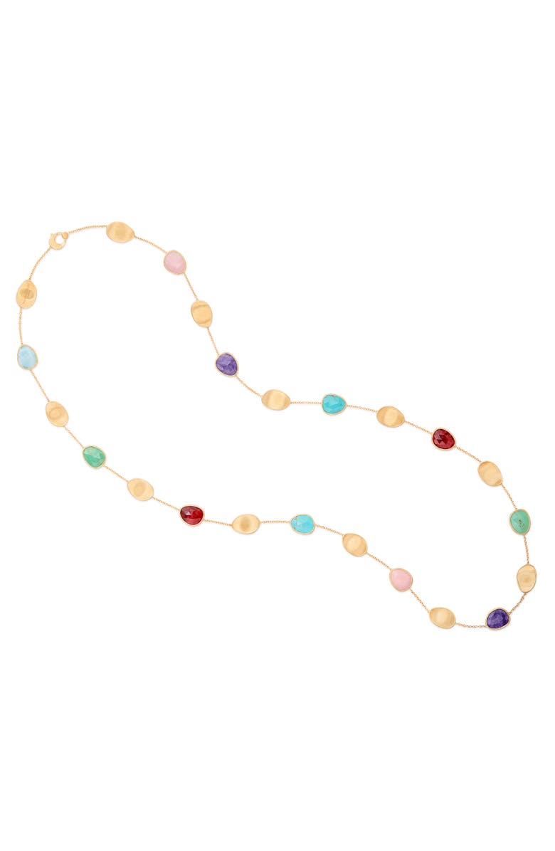 Marco Bicego 18K Gold Lunaria Color Long Necklace, Main, color, 