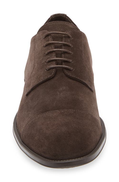 Canali Cap Toe Derby In Animal Print