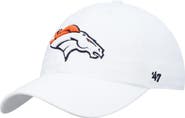 '47 Men's '47 White Denver Broncos Clean Up Adjustable Hat